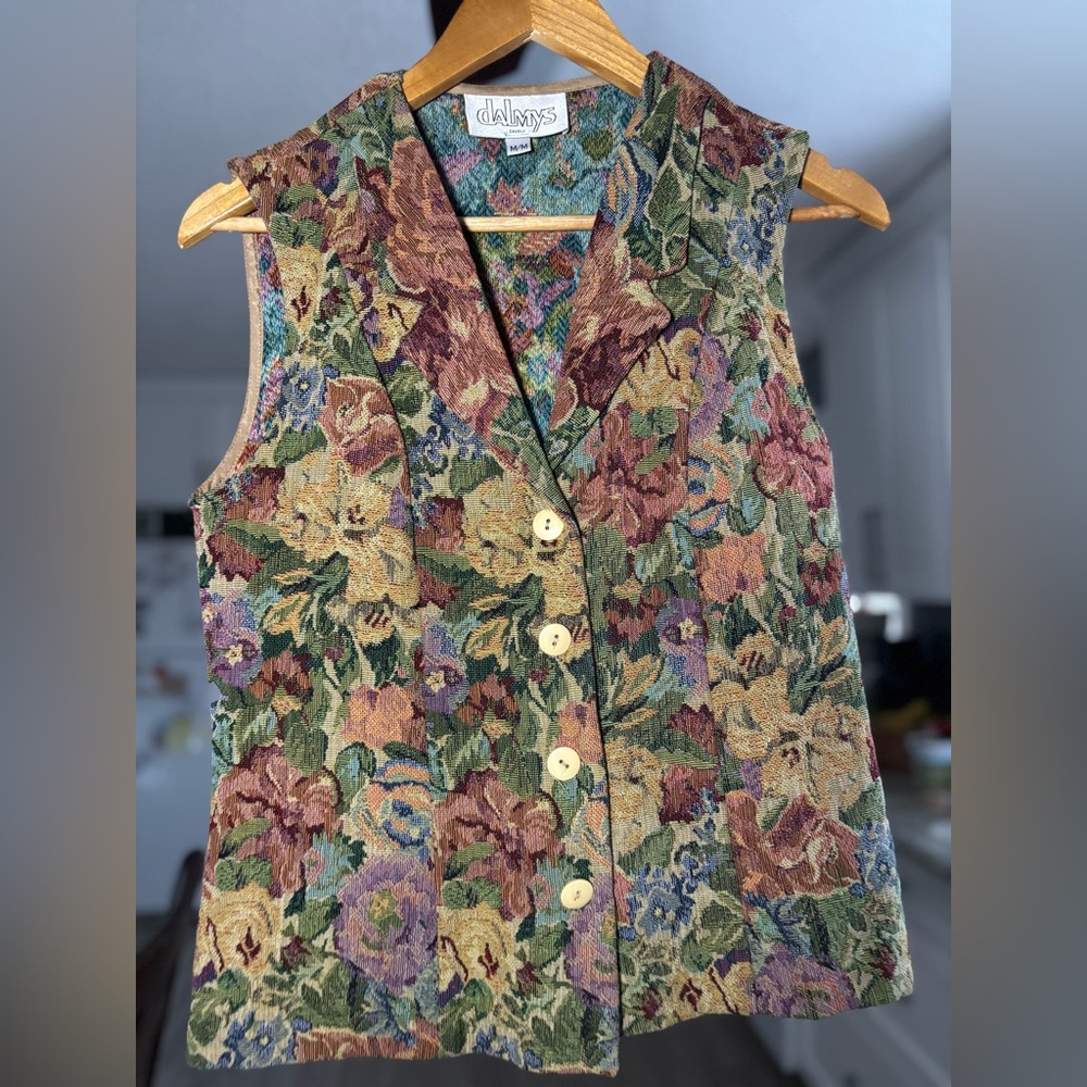 Floral Tapestry Vest